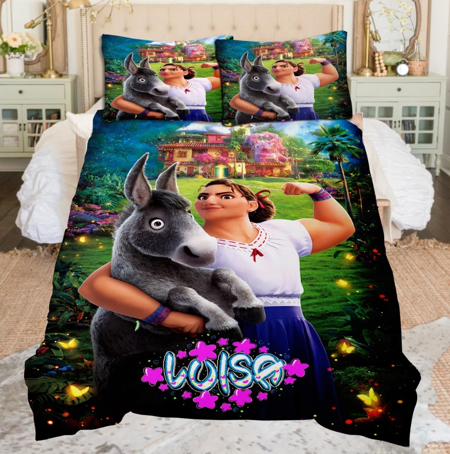 Personalized Luisa Encanto Bedding Set Encanto Bedding Luisa Encanto Movie Theme